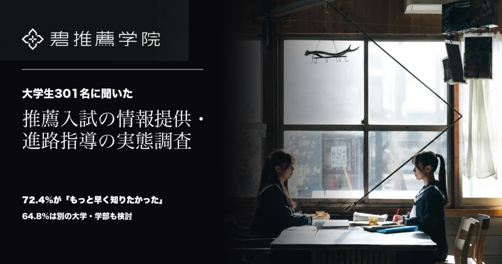 推薦入試調査2026 碧推薦学院