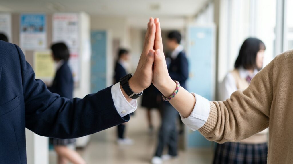 トップページ Kk Img Japanese Student High Five Han 1024x572
